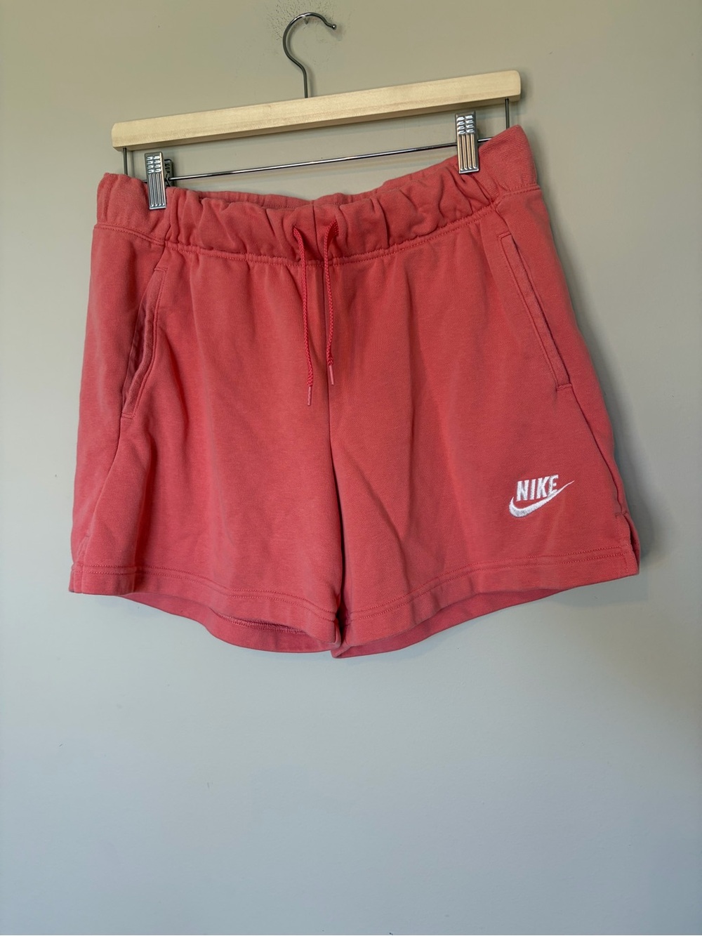 Nike Kids Large +  Coral Drawstring Athletic Shorts